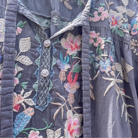 Johnny Was Embroidered Tunic Top - Picture 2 of 4